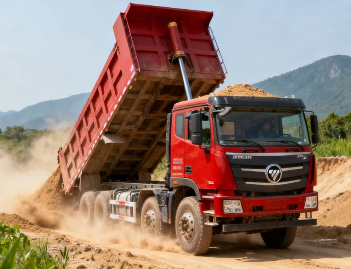FOTON Auman GTL 8X4 Dump Truck Red 