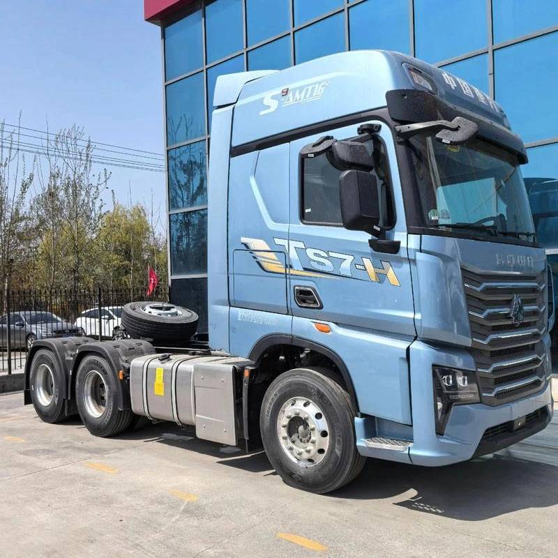 Sinotruk HOWO TS7 Heavy-Duty Truck, 590 HP, 6X4 LNG Automatic Transmission Tractor (with Hydraulic Retarder)