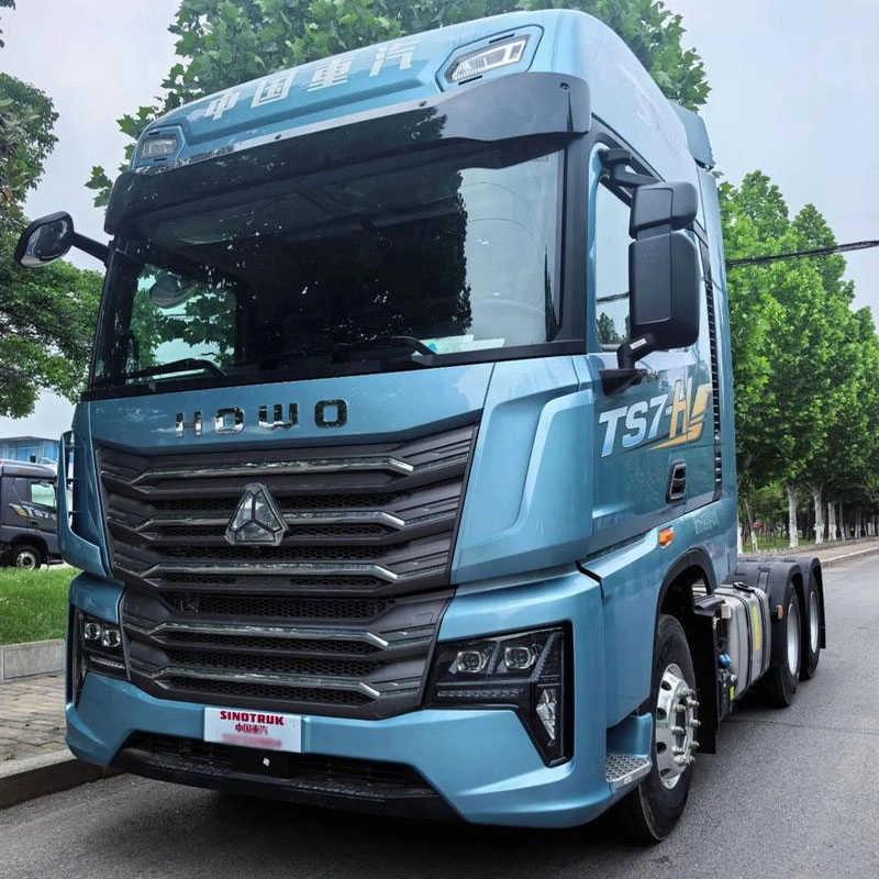 Sinotruk HOWO TS7 Heavy-Duty Truck, 590 HP, 6X4 LNG Automatic Transmission Tractor (with Hydraulic Retarder)