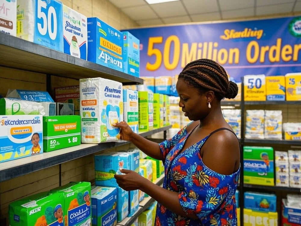 Another success in the African market! Shandong Ruanjie won an order of 50 million diapers from Ghana