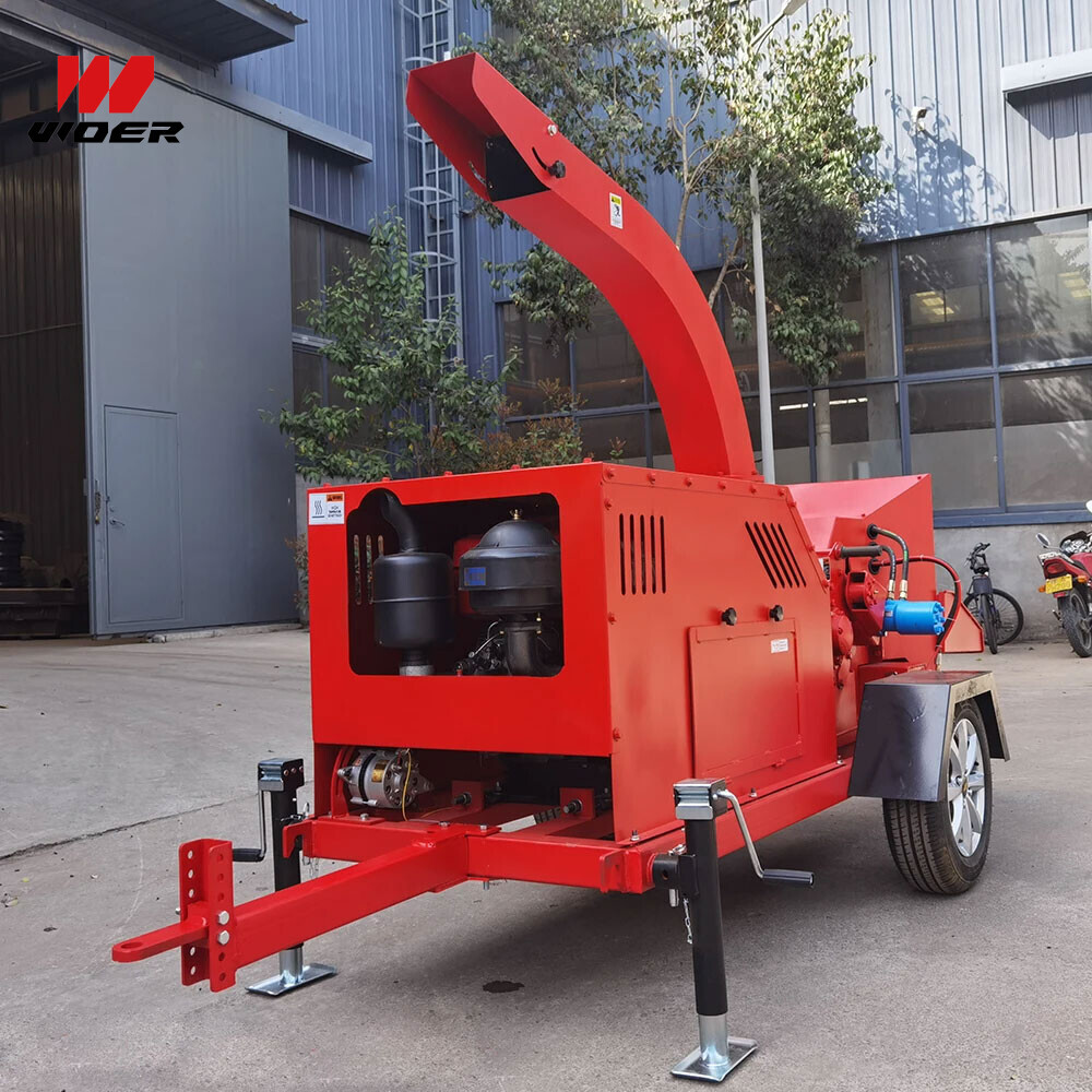 重型园林树枝粉碎机 液压进料大型木材削片机