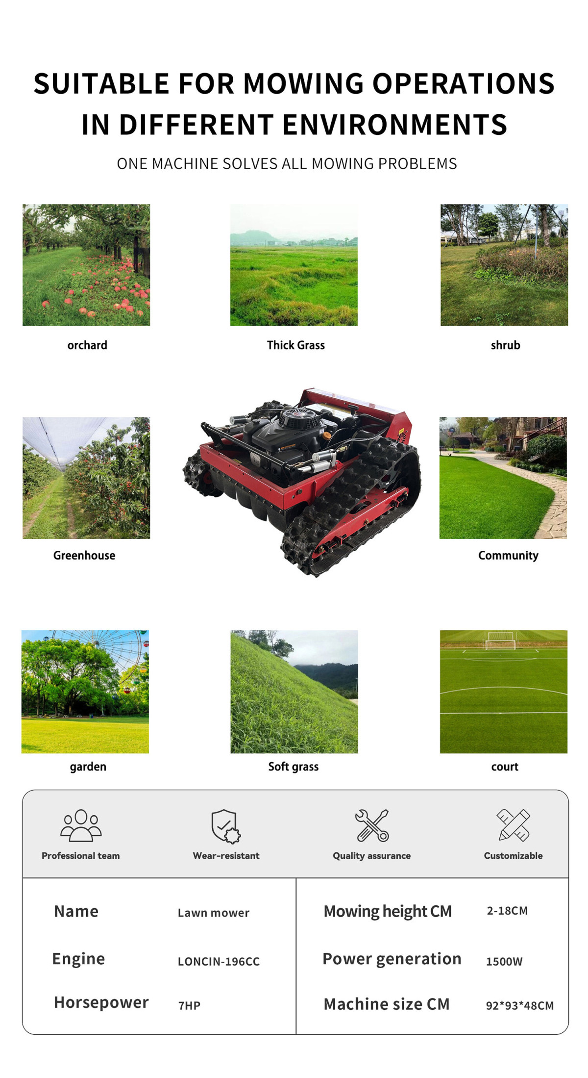 lawn mower for grass cutting