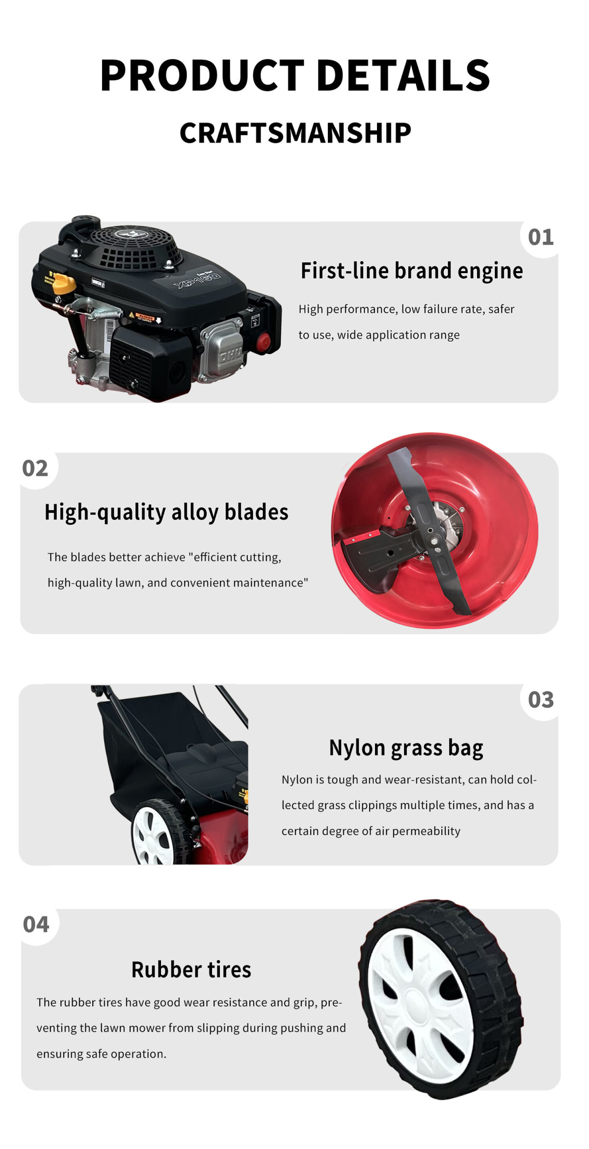 hand push lawn mower