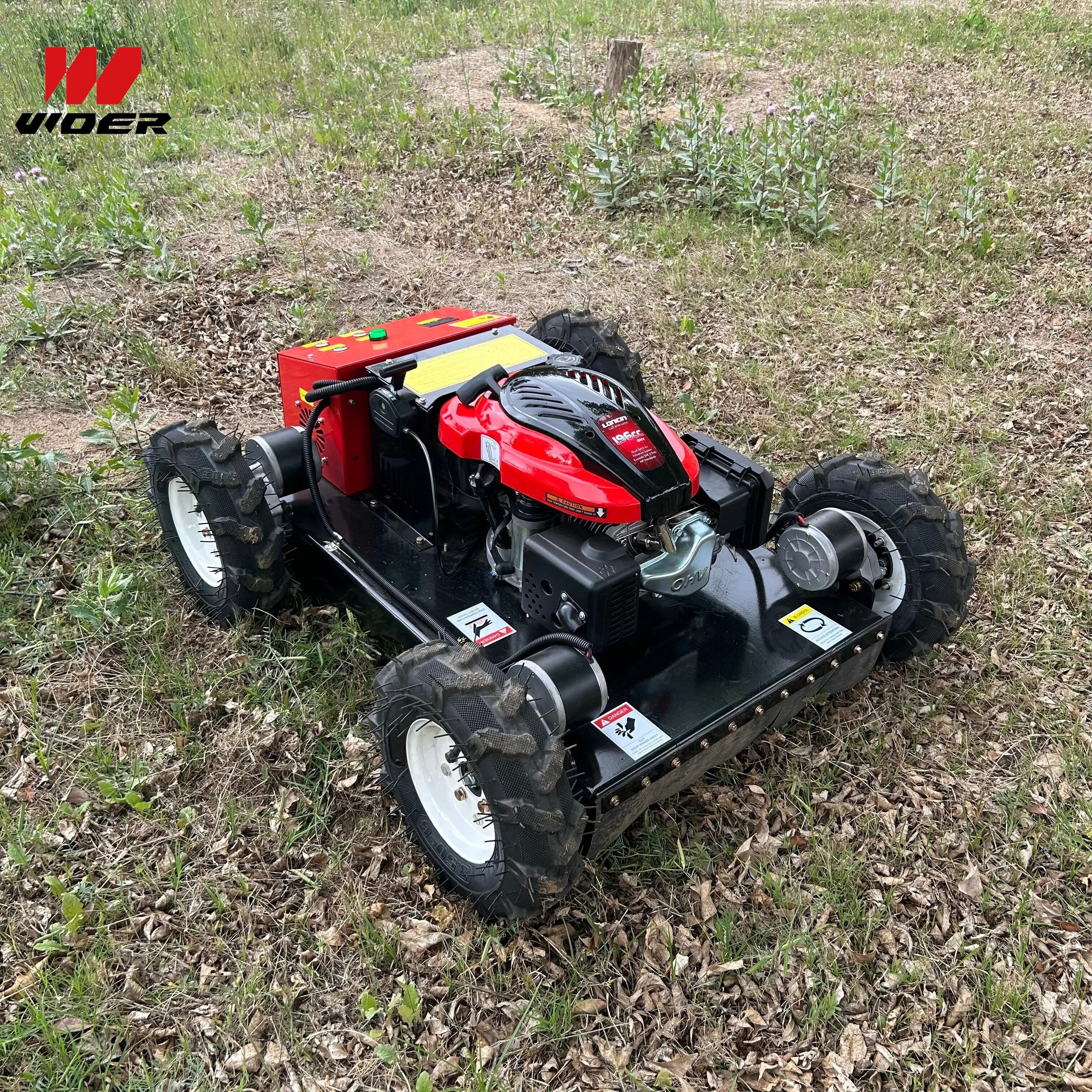 配备安全倾斜传感器与稳固设计的自主遥控草坪修剪机