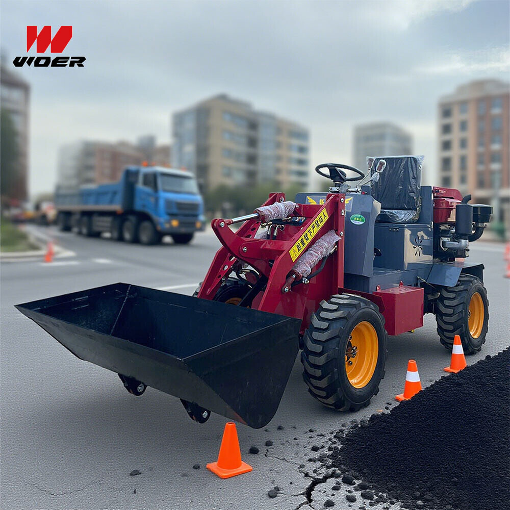 临时道路清洁用迷你装载机：快速灵活