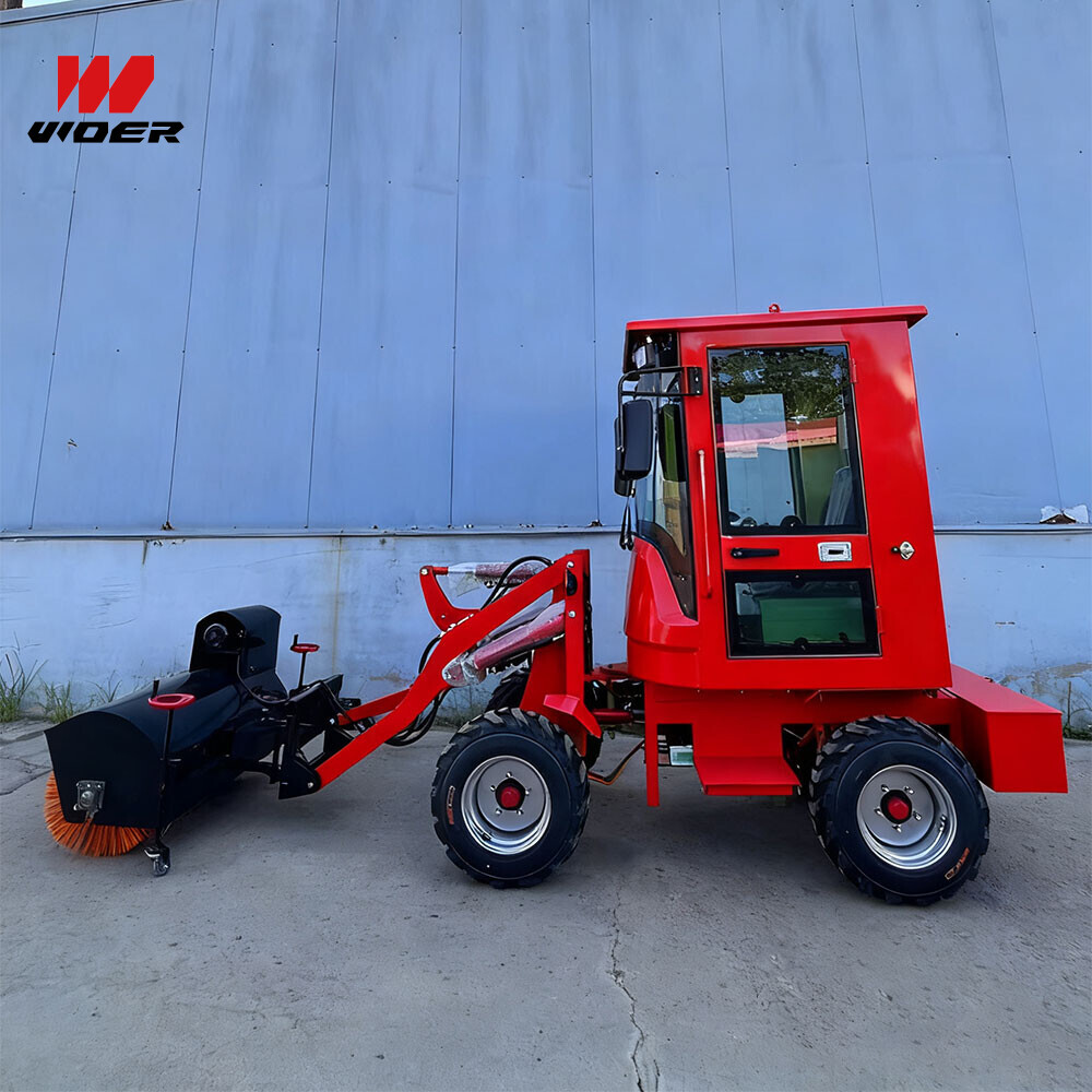 带驾驶室和吹雪装置的小型电动装载机 | 用于除雪的零排放小型装载机