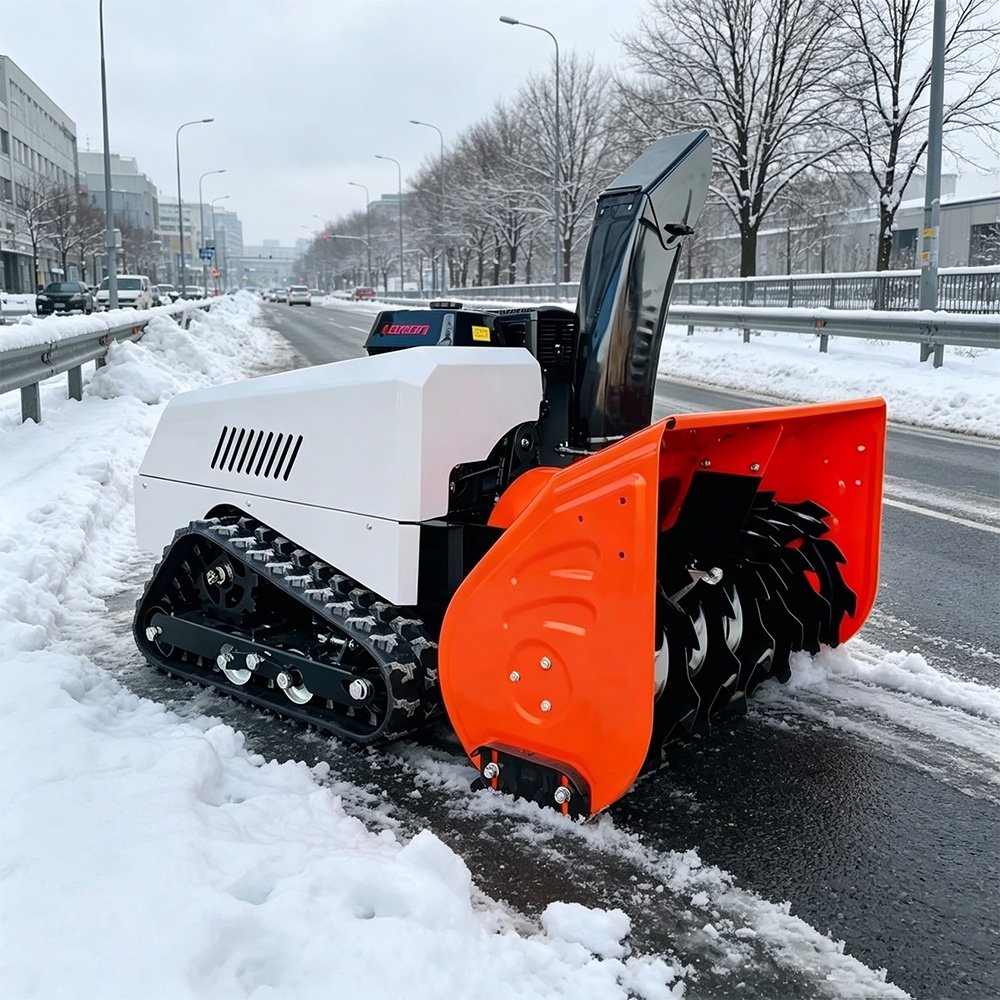 100cm遥控履带式扫雪机，适用于商业场地清雪