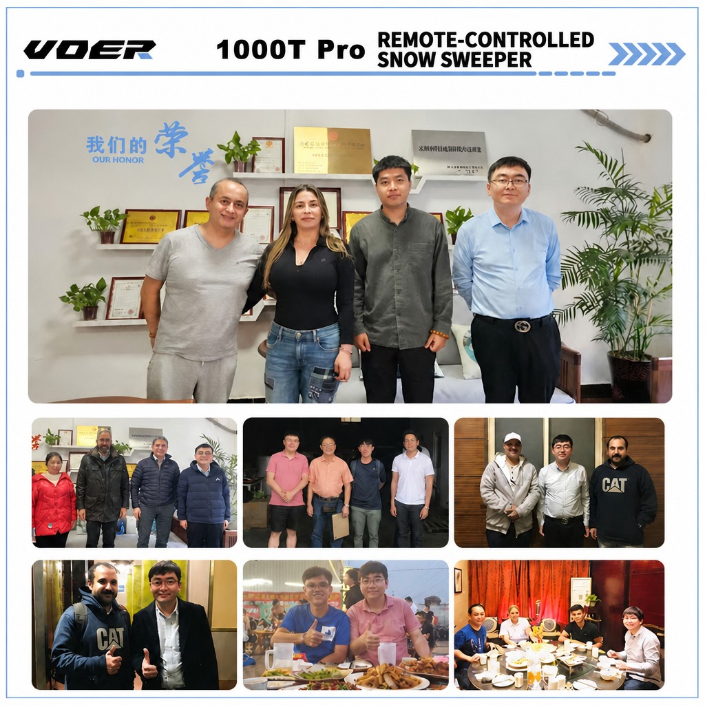 Woer 1000T-Pro 遥控抛雪机｜15HP 420cc 履带式遥控吹雪机，100cm 清雪宽度、60cm 清雪深度、800m 遥控范围