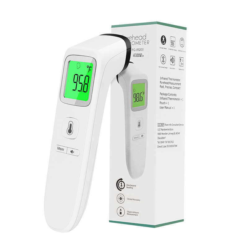 Infrared forehead thermometer | Medical home temperature measurement forehead thermometer | Processing and customization
