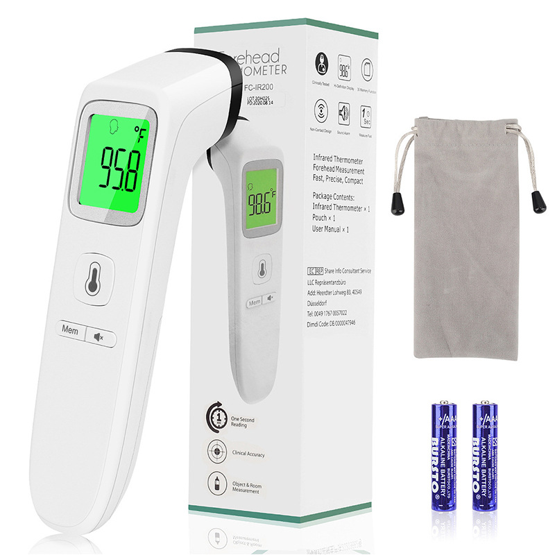 Infrared forehead thermometer | Medical home temperature measurement forehead thermometer | Processing and customization