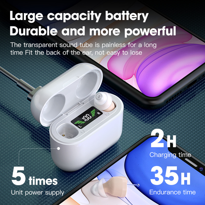 Hearing aids for the elderly | Magnetic charging case sound amplifier |Customized OEM/ODM