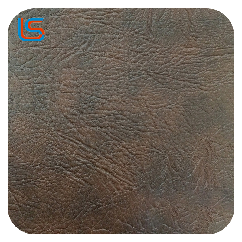 #K107 0.9mm Velvet Backed Sofa PVC Leather Durable Temperature Resistant