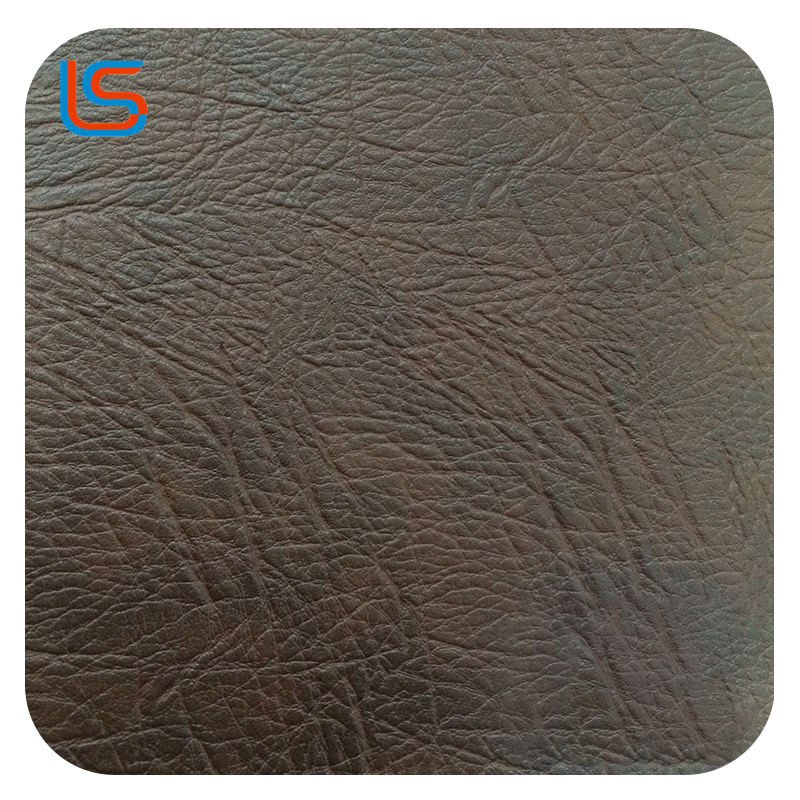 #K107 0.9mm Velvet Backed Sofa PVC Leather Durable Temperature Resistant