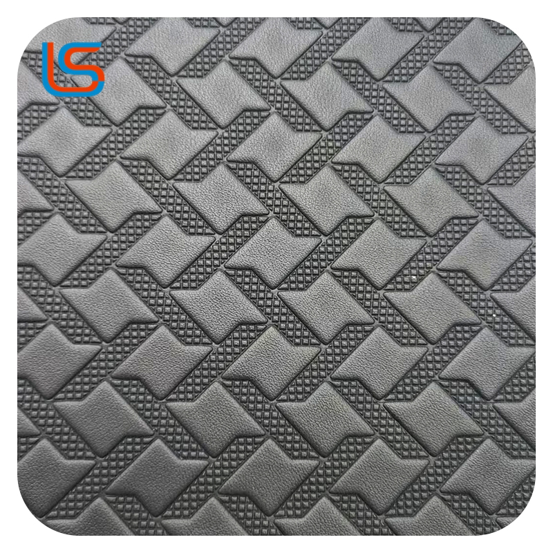0.8mm Decorative Leather with 3D Woven Pattern Knitted Backing Durable Stylish Perfect for Crafts and Home Accents