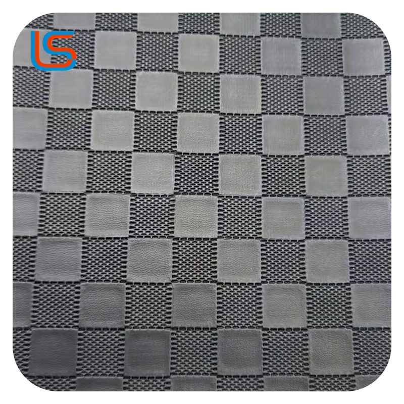 0.8mm Decorative Leather with 3D Woven Pattern Knitted Backing Durable Stylish Perfect for Crafts and Home Accents