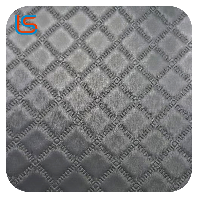 0.8mm Decorative Leather with 3D Woven Pattern Knitted Backing Durable Stylish Perfect for Crafts and Home Accents