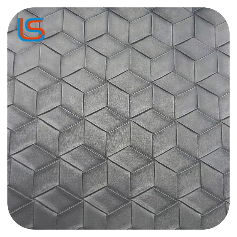 0.8mm Decorative Leather with 3D Woven Pattern Knitted Backing Durable Stylish Perfect for Crafts and Home Accents