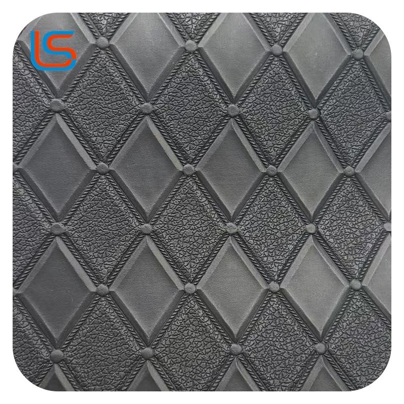 0.8mm Decorative Leather with 3D Woven Pattern Knitted Backing Durable Stylish Perfect for Crafts and Home Accents