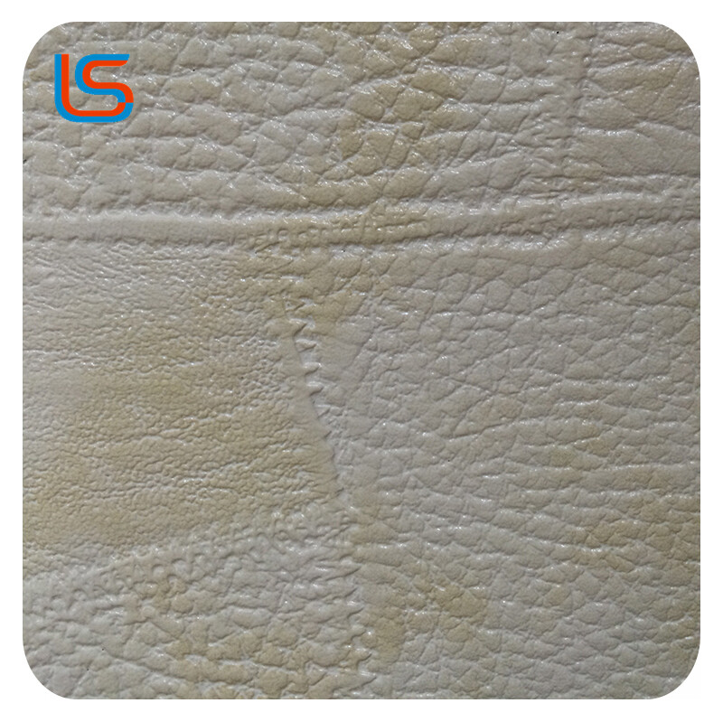 #Stitching 01 Thick Stitched Pattern PVC Artificial Leather for Shoes Bags Matching Backing Surface Colors