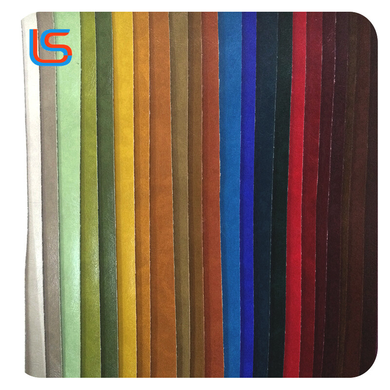 SPV#001 PVC Artificial Leather 1.0mm Cotton-Like Fleece Decorative Upholstery Leather Smooth Durable Flexible