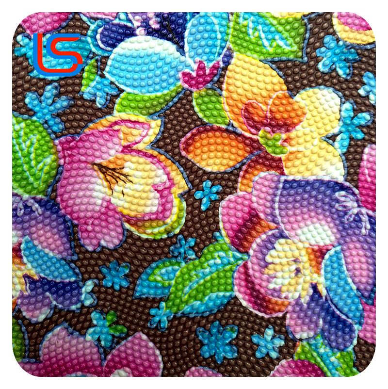 NH170620#3-1 Transfer Film PVC Artificial Leather Series Large Floral Prints Diverse Colors Durable Wear Resistant Ideal for Bags Upholstery