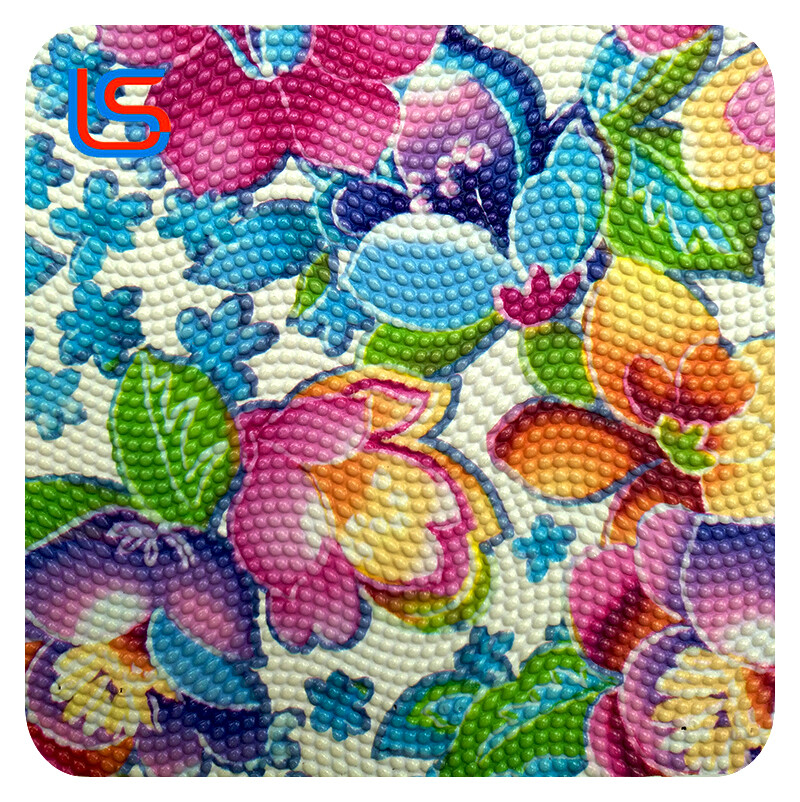 NH170620#3-1 Transfer Film PVC Artificial Leather Series Large Floral Prints Diverse Colors Durable Wear Resistant Ideal for Bags Upholstery