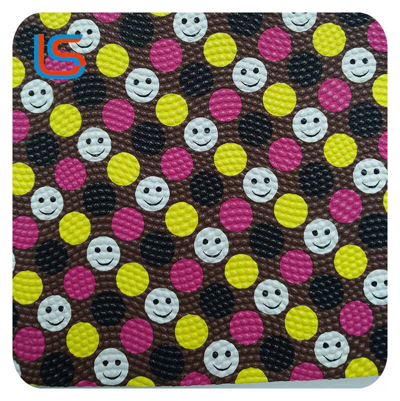 Diverse Colors Transfer Film PVC Artificial Leather Series NH170620#3-3 Large Floral Prints Durable Easy Clean Perfect for Bags Upholstery