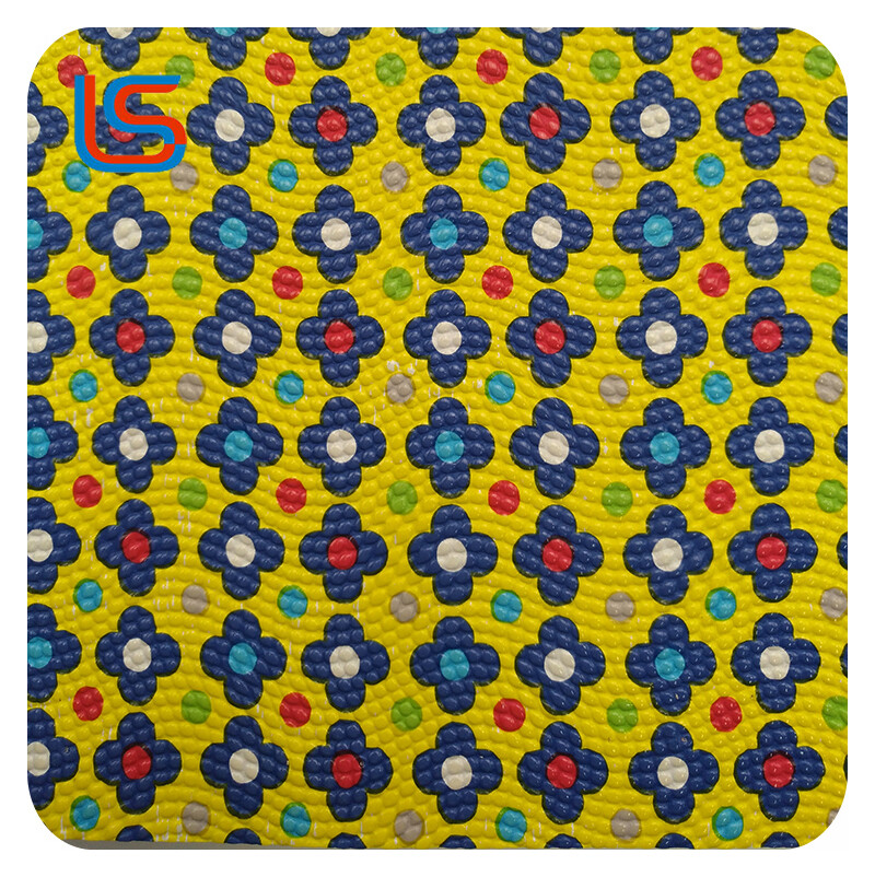 Diverse Colors Transfer Film PVC Artificial Leather Series NH170620#3-3 Large Floral Prints Durable Easy Clean Perfect for Bags Upholstery