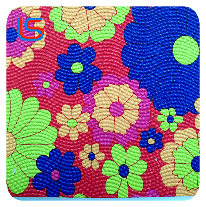 Diverse Colors Transfer Film PVC Artificial Leather Series NH170620#3-3 Large Floral Prints Durable Easy Clean Perfect for Bags Upholstery