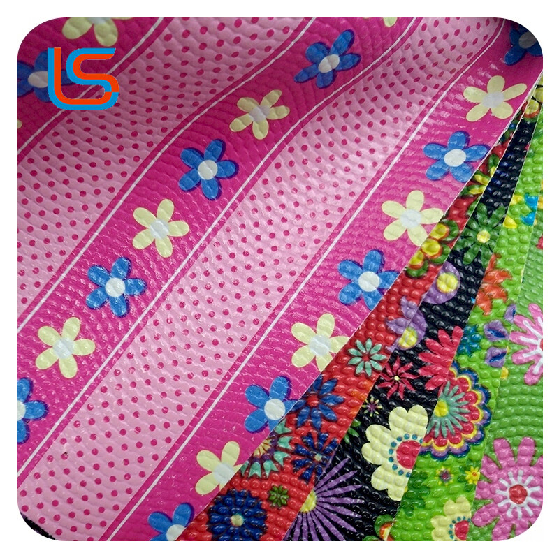 Transfer Film PVC Artificial Leather Series NH170620#3-4 Diverse Colors Large Floral Prints Easy Clean Stain Resistant Suitable for Bags Upholstery