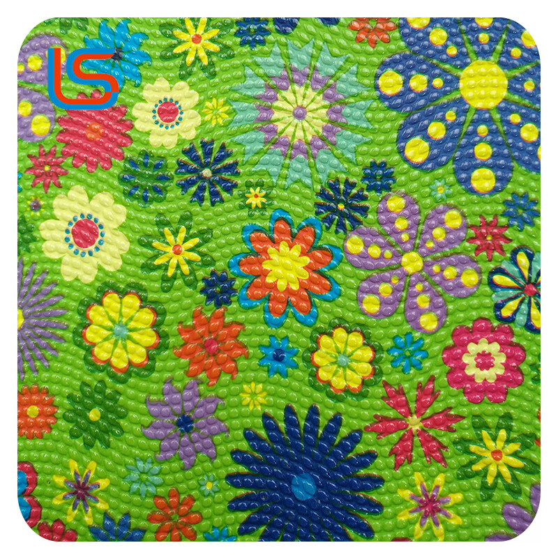 Transfer Film PVC Artificial Leather Series NH170620#3-4 Diverse Colors Large Floral Prints Easy Clean Stain Resistant Suitable for Bags Upholstery