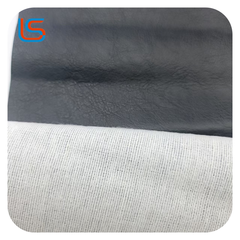 GY#M111 0.9mm Dry Process Fleece Fabric Semi PU Artificial Leather High Elasticity