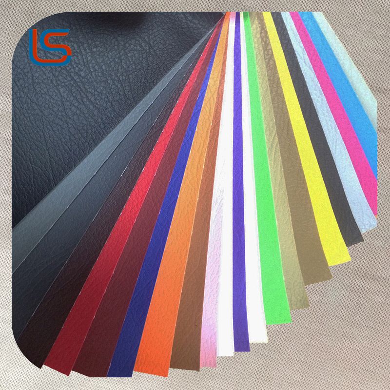 SPV#002 PVC Artificial Leather 1.0mm Knit Backing Decorative Upholstery Leather Smooth Durable Flexible