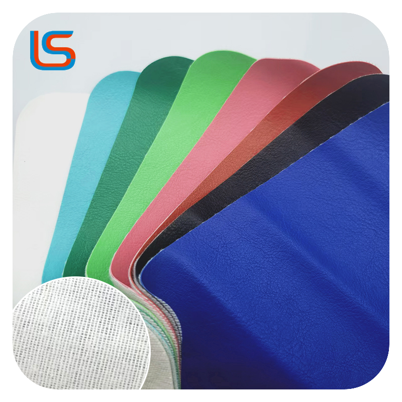 GY#M111 0.9mm Dry Process Fleece Fabric Semi PU Artificial Leather High Elasticity