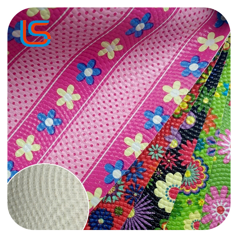 Transfer Film PVC Artificial Leather Series NH170620#3-4 Diverse Colors Large Floral Prints Easy Clean Stain Resistant Suitable for Bags Upholstery