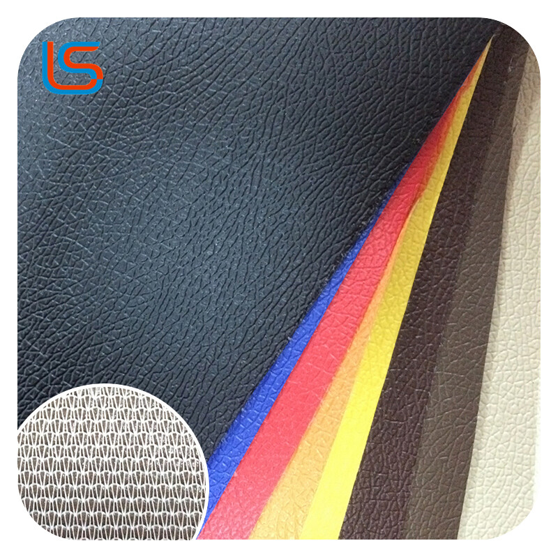 SPV#005 1.0mm Knit Backing PVC Leather Artificial Decorative Upholstery Soft Sturdy Wrinkle-Resistant