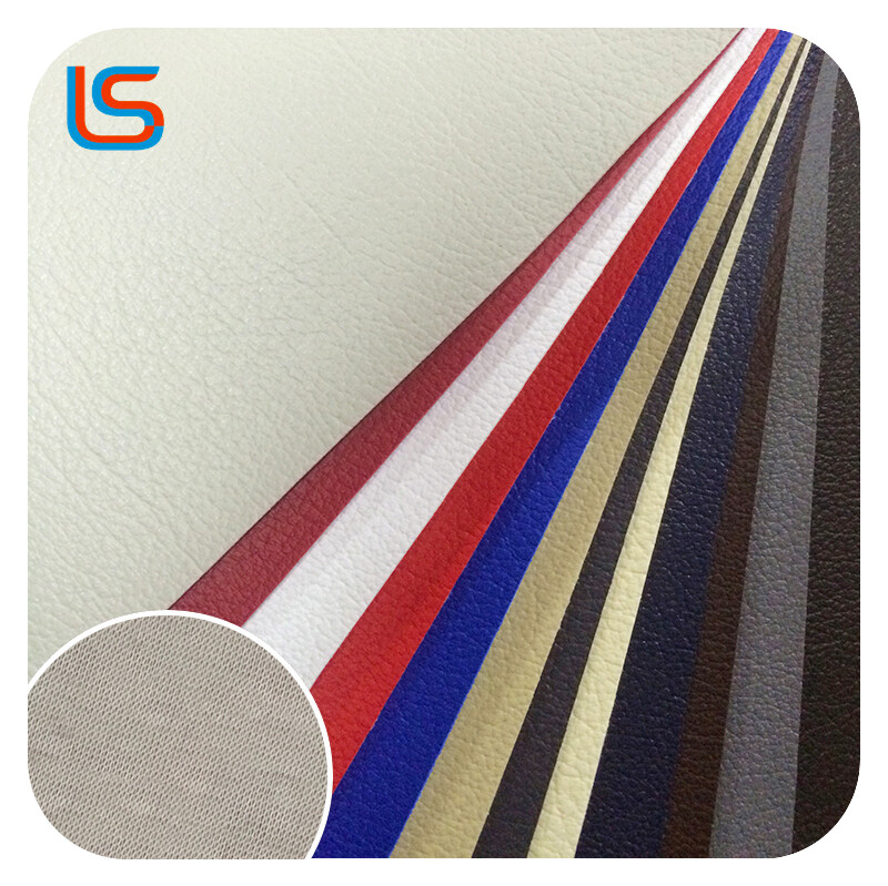 PVCK#001 0.8MM Knitted and Single-Pile Fleece Backed PVC Artificial Leather Sofa and Upholstery Leather Soft Durable