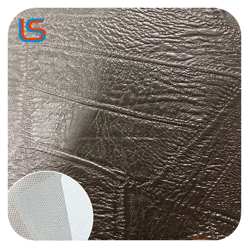 #Stitching 01 Thick Stitched Pattern PVC Artificial Leather for Shoes Bags Matching Backing Surface Colors