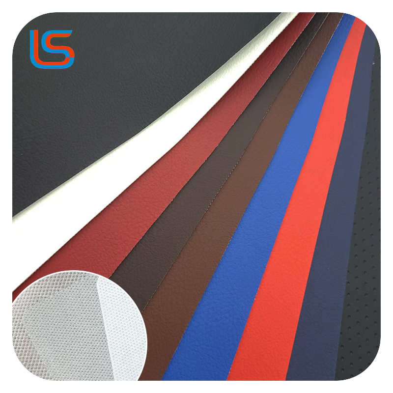 PVC Artificial Leather Fish Scale Fabric Backed Classic Car Texture Ideal for Automotive Interiors Durable Stylish