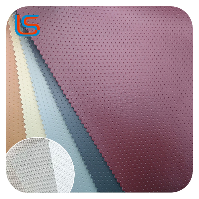 HDA#ZK171 PVC Artificial Leather - Imitation Perforated Pattern, Automotive Grade, Smooth & Scratch-Resistant Surface