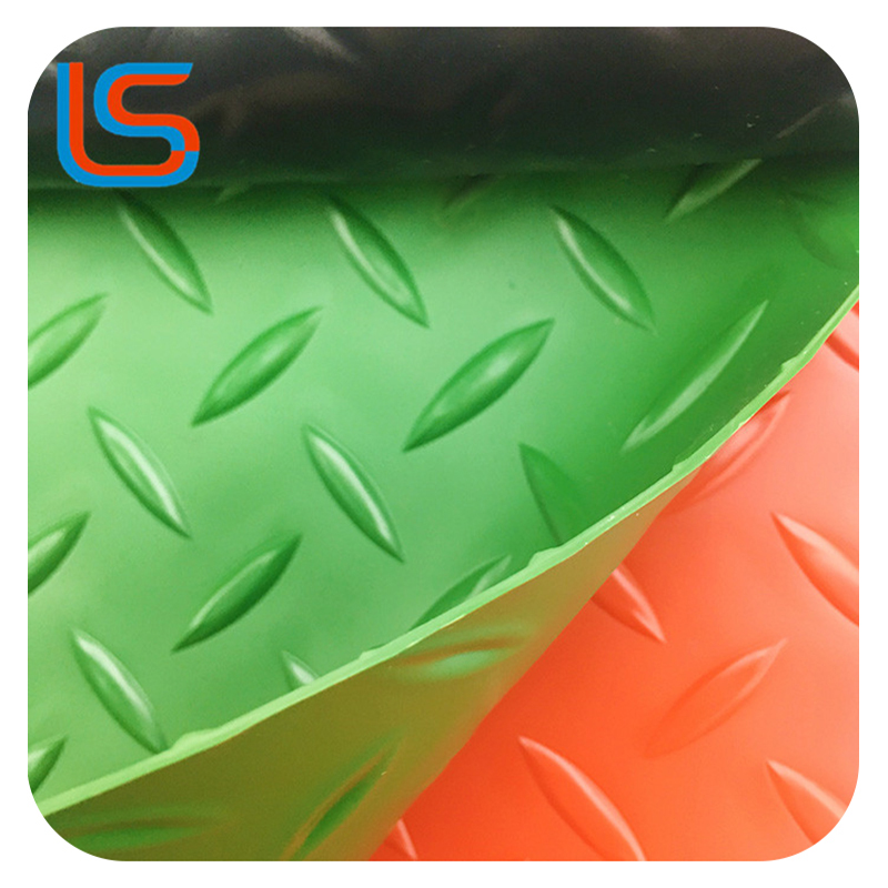 LS00012 Micro Foaming PVC Flooring Leather Soft Touch Sound Proof Living Room