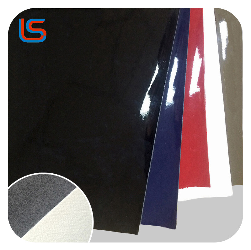 Mirror Finish PU Leather 1.0mm Thick Artificial Superior Surface Shine High Reflectivity Smooth Sturdy Perfect for Creative Projects