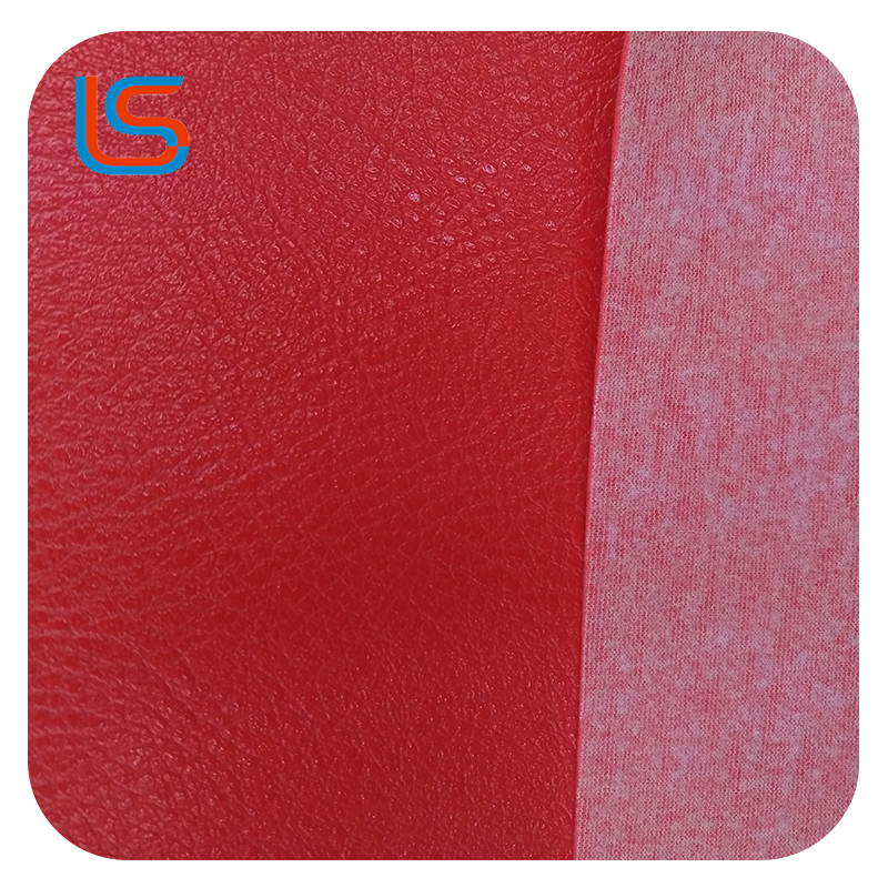 B#023 PVC Sofa Leather Single Pull Fleece Backing Soft to Touch Durable Wrinkle Resistant Easy to Clean with Rich Texture