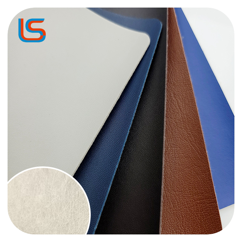 JK#H pvc leather 1.2mmx140cm nonwoven Thick PVC Faux Leather - Slip-Resistant Surface, Polyester Canvas Base, Athletic Shoe Material