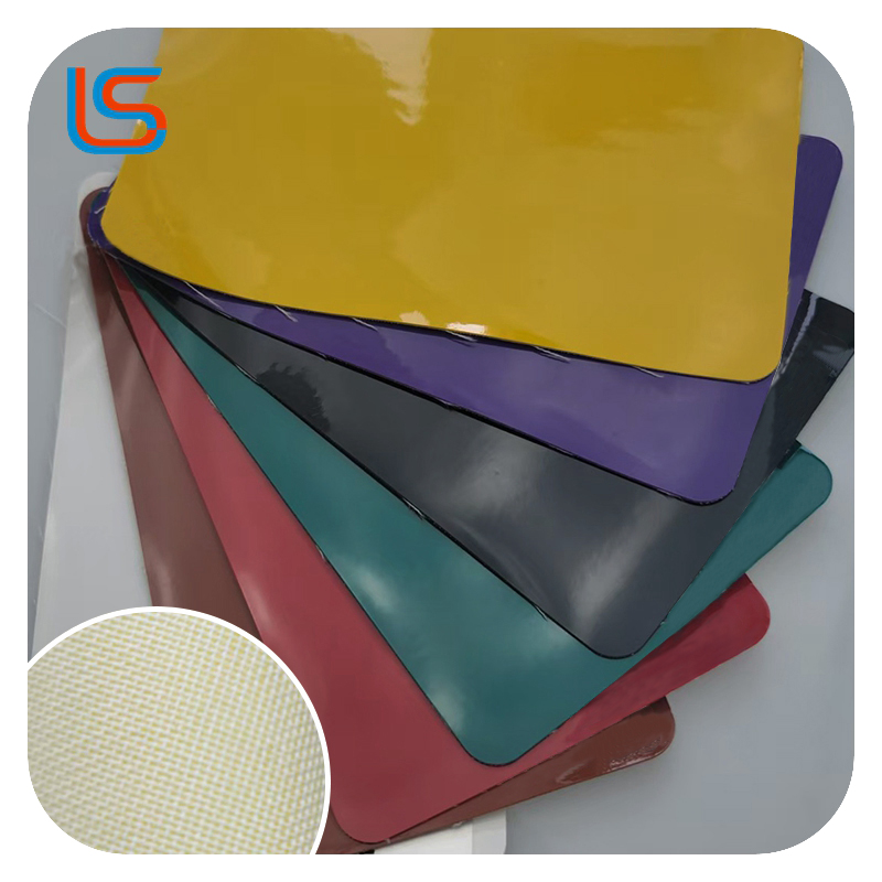JK#mirror leather PVC Artificial Leather - 0.8mm Canvas Base, High-Gloss Mirror Finish, Scratch-Resistant & Waterproof