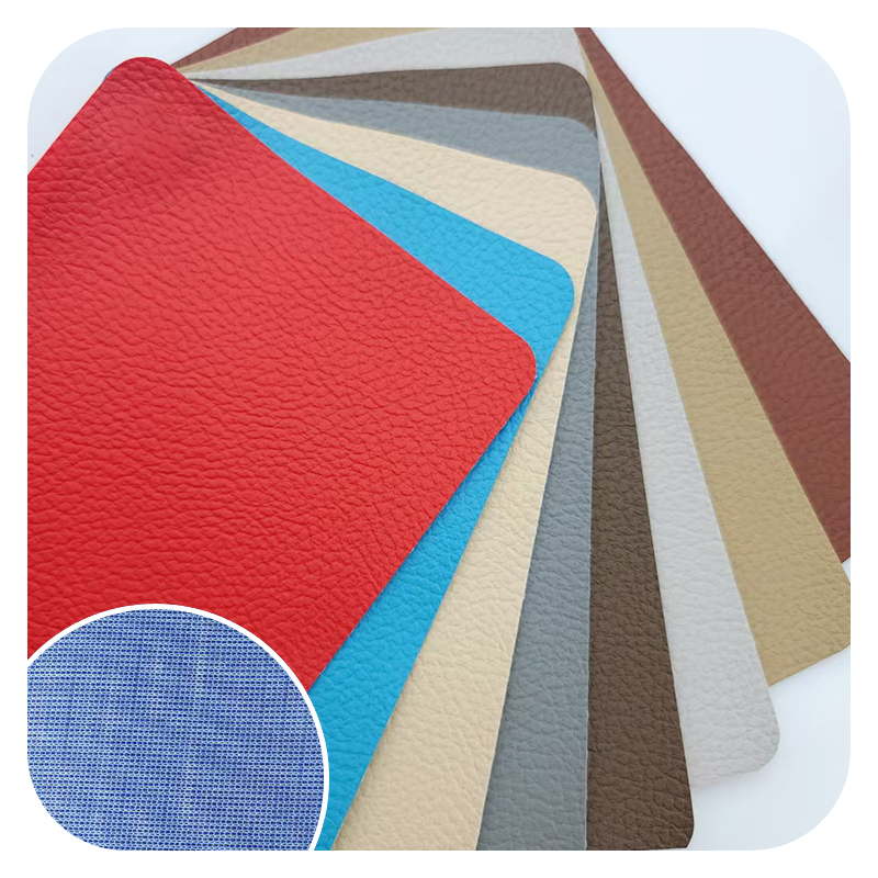 JK#HF#6072 0.6mm Knitted Backed Artificial Leather Lightweight Strong Structure