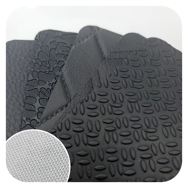 RQ#linyunge Backing Premium 1.8mm PVC Artificial Leather for Car Floor Mats - Waterproof, Anti-Slip & Wear-Resistant