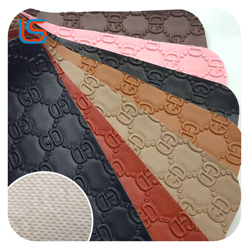 #GD Pattern PVC Artificial Leather Fish Scale Fabric Backing Ideal for Luggage and Packaging Durable Flexible with Smooth Finish