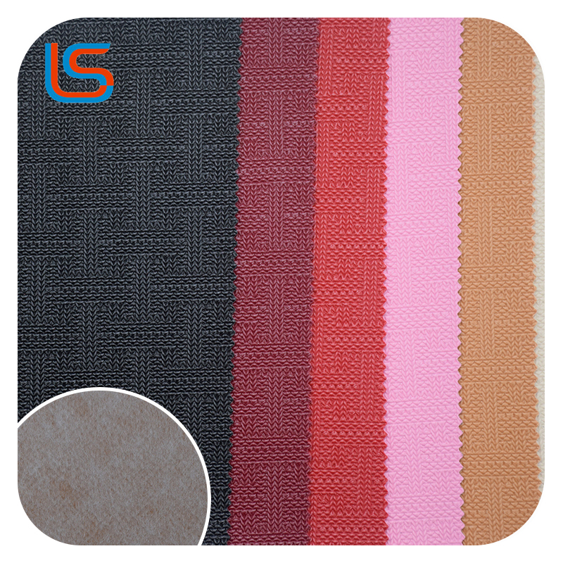 HC#D-Geometric Woven Texture Decorative Leather with Hollow Foam Core – Stylish Cushioning