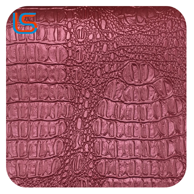 ls00106-107-Crocodile Embossed Leather with Gold & Silver Pearl Shine – Luxe Animal Print Decor